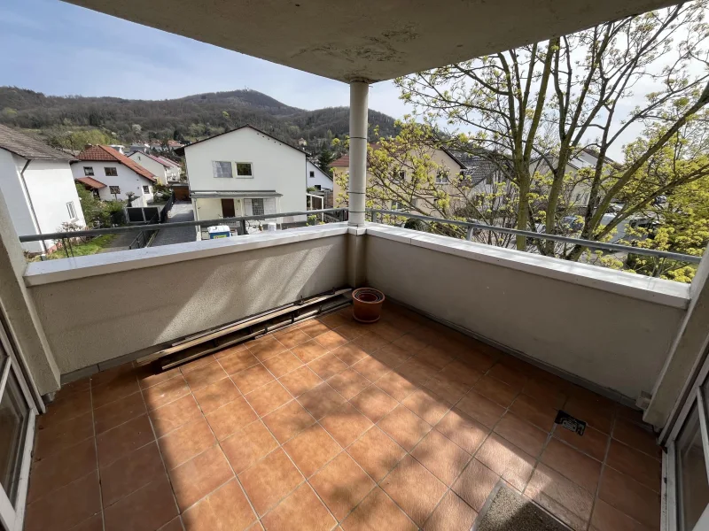 Loggia mit Blick zum Melibokus