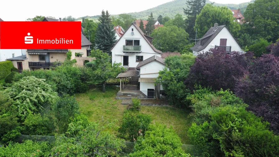 Außenansicht - Haus kaufen in Bensheim - charmantes Einfamilienhaus mit großem Garten