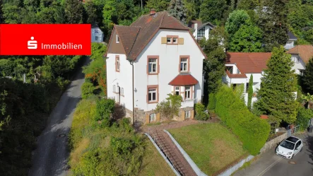 Außenansicht - Haus kaufen in Bensheim - charmante Altbau-Villa sucht neuen Eigentümer