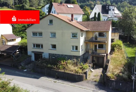 Außenansicht - Haus kaufen in Lautertal - Großes 1-2 Zweifamilienhaus mit vielen Möglichkeiten 