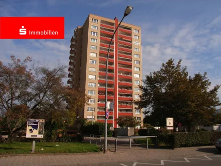 Südseite - Wohnung kaufen in Heppenheim - Toller Ausblick - 3-Zimmer-Wohnung im 8. Obergeschoss mit Aufzug und Loggia