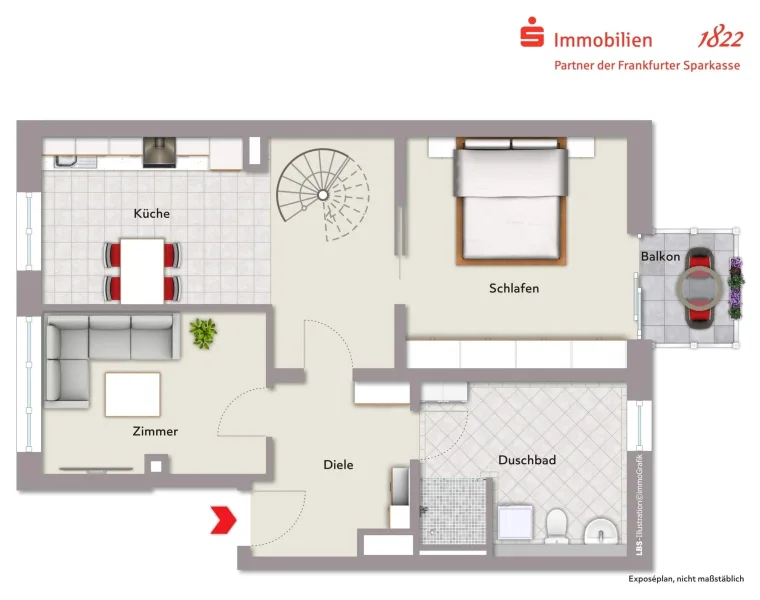 Grundriss - Wohnung kaufen in Offenbach - Offenbach am Main: Neubau Wohnquartier SL114