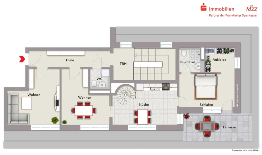 Grundriss - Wohnung kaufen in Offenbach - Offenbach am Main: Neubau Wohnquartier SL114