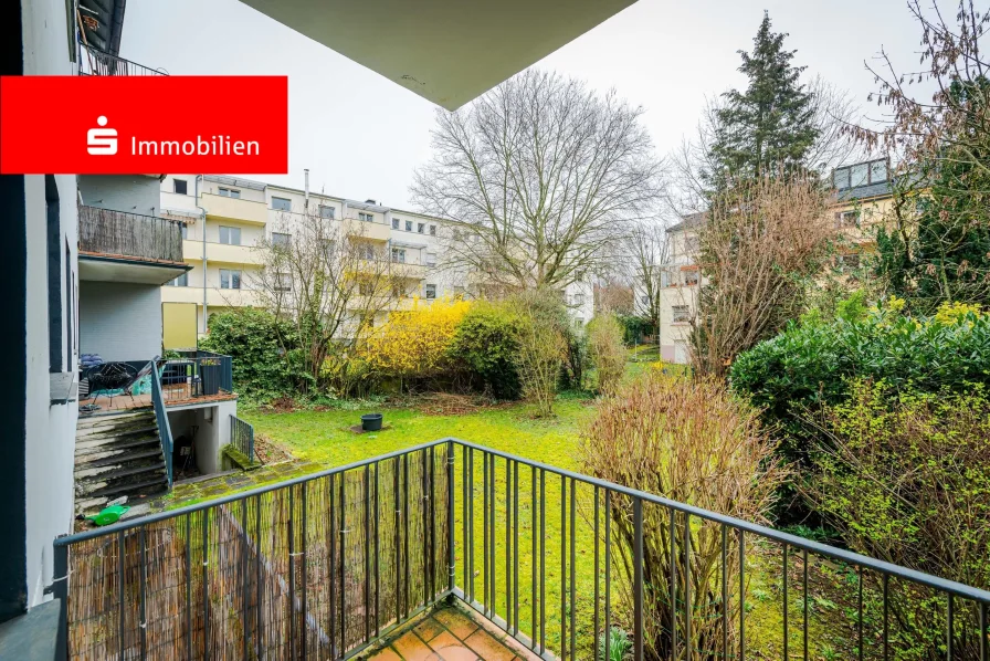 Garten - Wohnung kaufen in Frankfurt - Frankfurt-Dornbusch: Schöne 2- Zimmerwohnung in ruhiger Lage