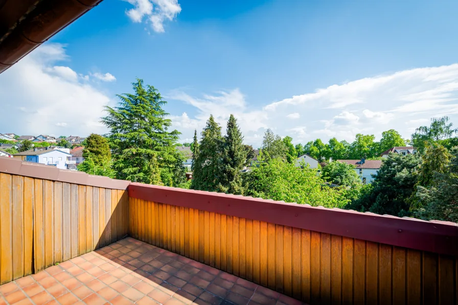 Blick aus der Dachgeschosswohnung