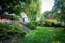 Terrassenabgang zum Garten