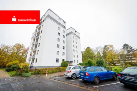 Außenansicht - Wohnung kaufen in Maintal - Maintal-Dörnigheim: Gemütliche Wohnung in ruhiger Lage mit unverbaubarem Waldblick