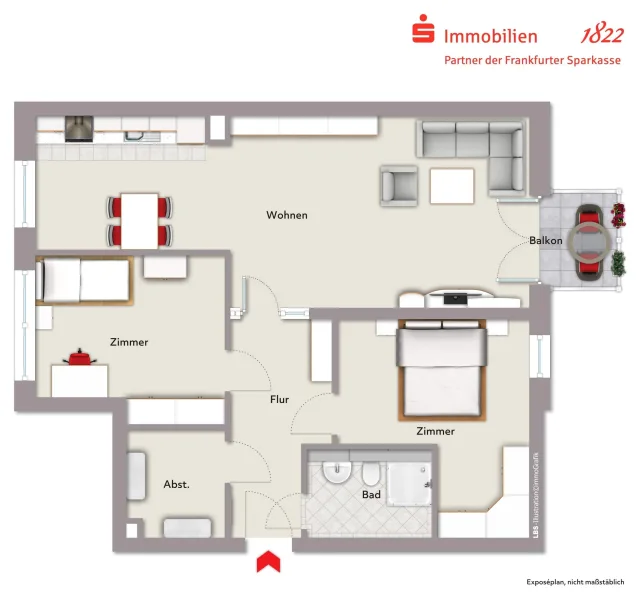 Grundriss - Wohnung kaufen in Offenbach - Offenbach am Main: Neubau Wohnquartier SL114