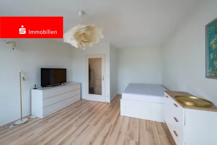 Wohn - & Schlafbereich - Wohnung kaufen in Frankfurt - Frankfurt-Sachsenhausen - Möbliertes 1-Zimmer Apartment in Bestlage!