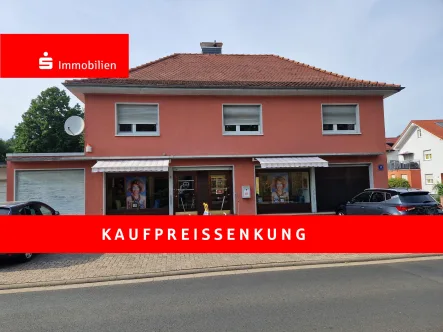 9484181-Ansicht Strassenseite - Büro/Praxis kaufen in Freigericht - Einfamilienhaus mit Ladengeschäft in zentraler Lage