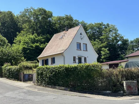 Straßenansicht - Haus kaufen in Gründau - Ehemaliges Forsthaus in idyllischer Randlage