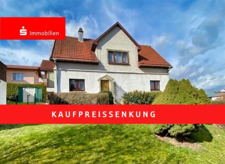 Garten und Haus Südseite - Haus kaufen in Waltershausen - ***Da lässt sich was draus machen***