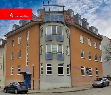 Gebäude außen Ecke Iffland-Emminghaus - Büro/Praxis kaufen in Gotha - Attraktive Gewerbeeinheit mit vielseitigem Nutzungspotenzial in zentraler Lage von Gotha