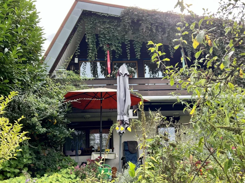 Balkon und Terrassenbereich - Haus kaufen in Brensbach - In der Natur wohnen: Idyllisches Zuhause mit viel Grün und schöner Aussicht!