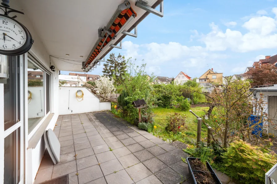 Erdgeschoss Terrasse mit Gartenzugang