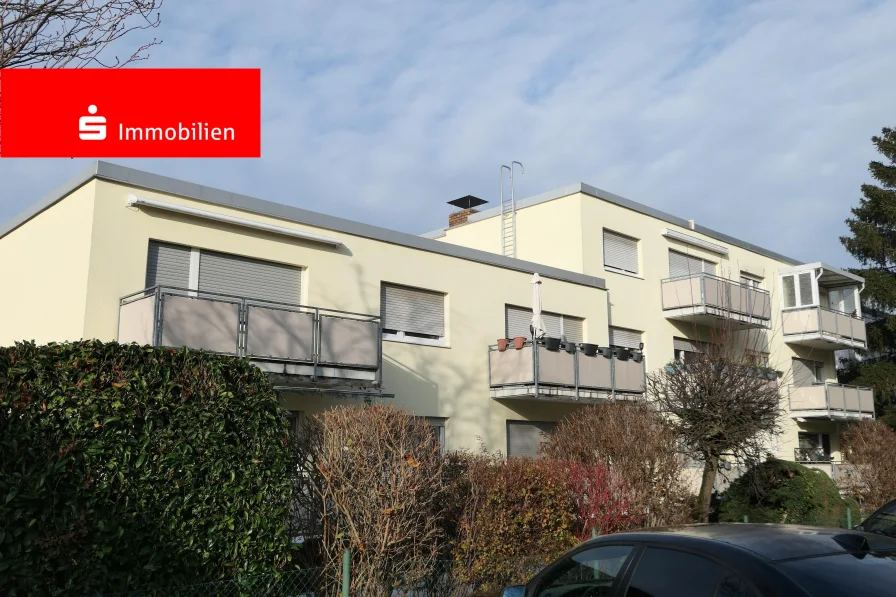 Balkonansicht - Wohnung kaufen in Hattersheim - Bezahlbare, kompakte 2-Zimmer-Wohnung Hattersheim, Balkon, ruhige Lage