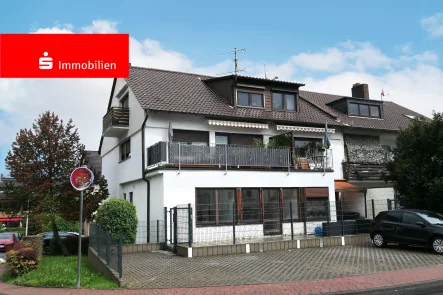 Hausansicht vorne - Wohnung kaufen in Bad Soden - Kleine, praktische 2-Zimmer-Wohnung im Erdgeschoß mit Terrasse, zentrale und ruhige Lage