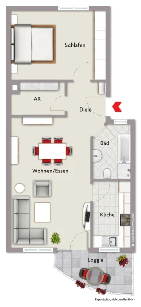 Wohnungsgrundriss