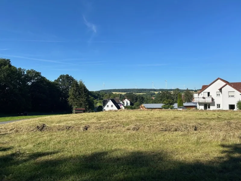 Blick auf das Grundstück