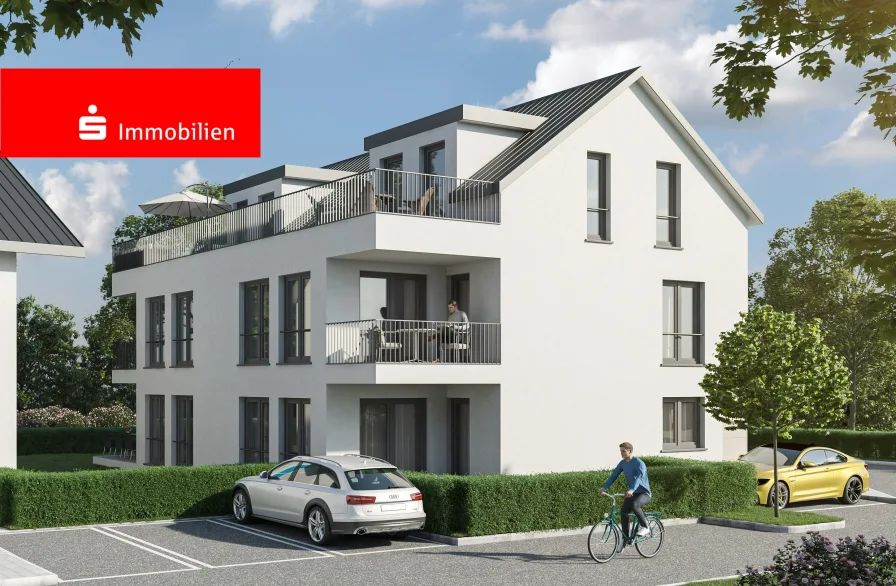 Ansicht Süd-Ost-Seite - Wohnung kaufen in Rödermark - Traditionelle Architektur - neu gedacht!