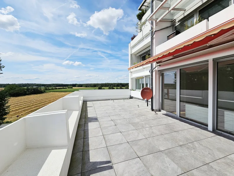 Dachterrasse mit Blick ins Grüne!