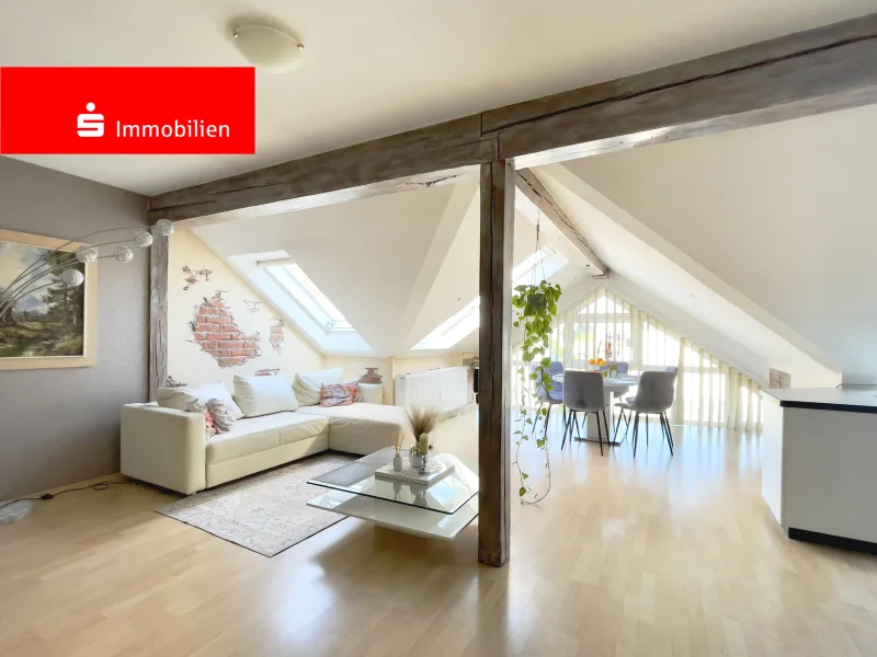 Wohnbereich - Wohnung kaufen in Rodgau - Einziehen & Wohlfühlen - Wohnen im Loftstil in Nieder-Roden