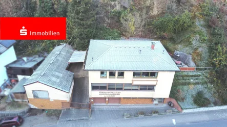  - Haus kaufen in Heppenheim - FREISTEHENDES WOHNHAUS MIT WERKSTATT UND LAGERHALLE