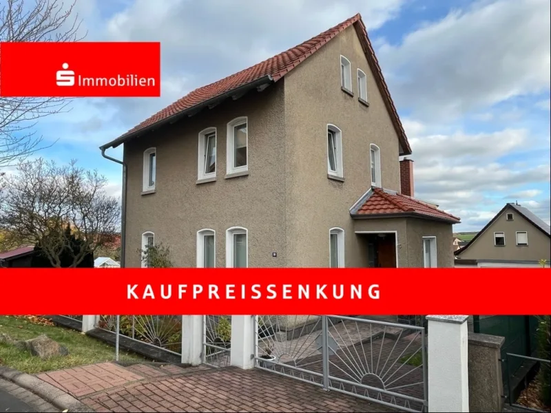 Außenansicht - Haus kaufen in Bad Salzungen - Ruhige Wohnlage für eine Familie mit Kindern!