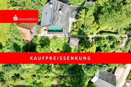 Grundstück von oben - Grundstück kaufen in Eisenach - Lage, Lage, Lage! - Abrissgrundstück in begehrter Wohngegend von Eisenach