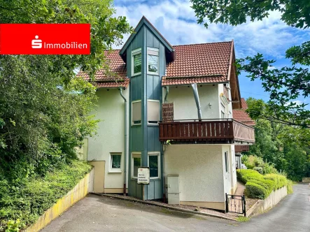 Ansicht von Westen - Wohnung kaufen in Eisenach - Schöne Maisonette-Wohnung mit tollem Ausblick in begehrter Wohnlage von Eisenach