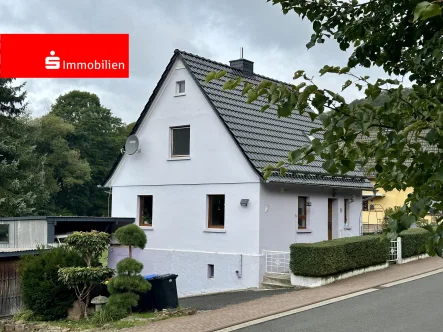 Ansicht von links - Haus kaufen in Herleshausen - Klein aber fein -  Einfamilienhaus mit tollem Grundstück