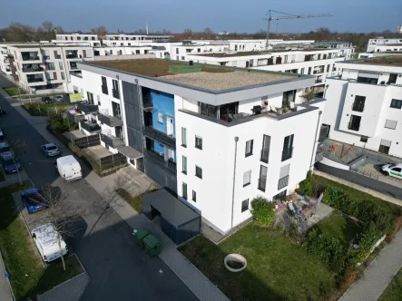 Luftbild - Wohnung mieten in Kehl - Tolle 4-Zimmer-Penthousewohnung mit großer Terrasse und TG-Stellplatz in Kehl