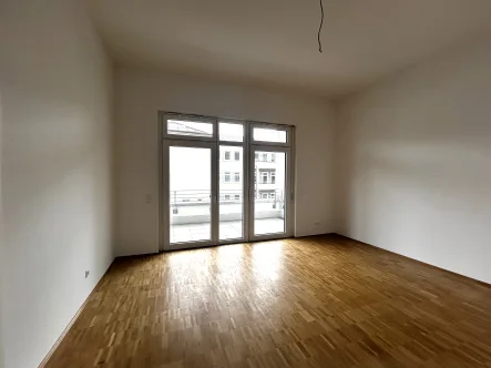 Wohnzimmer - Wohnung mieten in Speyer - Behindertengerechte Neubauwohnung zur Erstvermietung in zentraler Lage von Speyer