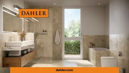 Beispiel Badezimmer - Wohnung kaufen in Mönchengladbach - Helle Erdgeschosswohnung mit Terrasse u. Gartenanteil