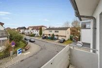 Blick vom Balkon im Obergeschoss