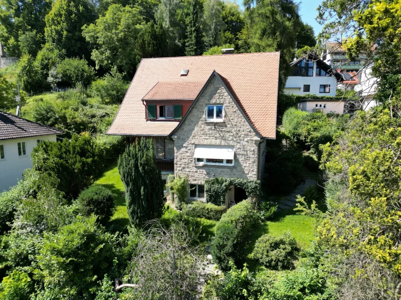 Frontansicht - Haus kaufen in Lindau (Bodensee) - Außergewöhnliche Villa mit fantastischem See- und Alpenpanorama am Hoyerberg