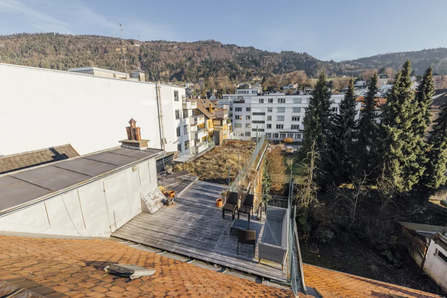 Dachterrasse mit Pfänderblick