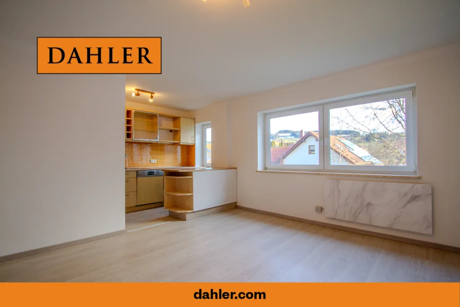 Wohnbereich - Wohnung kaufen in Weiler-Simmerberg - Gemütliche 1-Zimmerwohnung in Weiler-Simmerberg