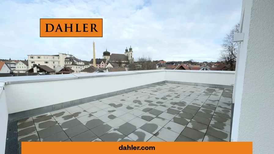 Dachterrasse - Wohnung kaufen in Lindenberg im Allgäu - Neubau: 3-Zimmer Penthouse-Wohnung - Seniorengerechtes Wohnen im Luftkurort Lindenberg im Allgäu