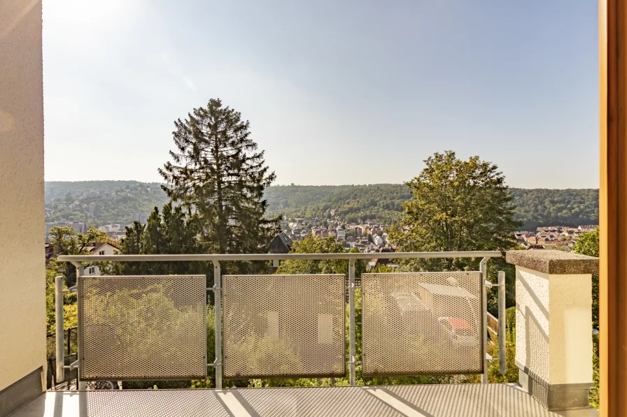 Blick vom Balkon