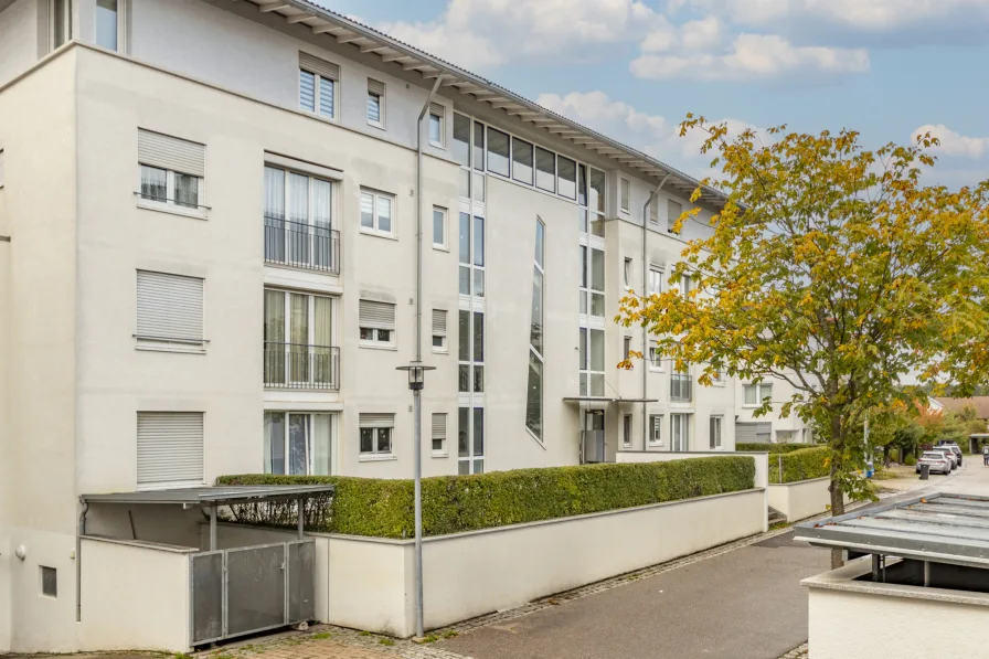 Aussenansicht - Wohnung kaufen in Rutesheim - Moderne 3-Zimmer-Wohnung mit Gartennutzung und TG in ruhiger Lage von Rutesheim