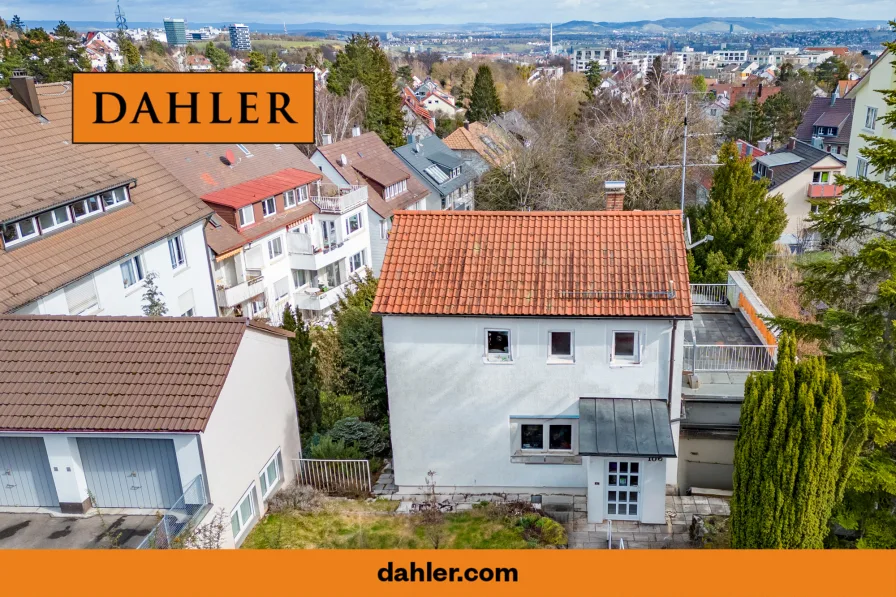 DAHLER Haus Kauf Stuttgart Killesberg - Haus kaufen in Stuttgart / Killesberg - Einzigartiges Einfamilienhaus auf dem Killesberg – Fernblick, Gartenoase & Renovierungspotenzial