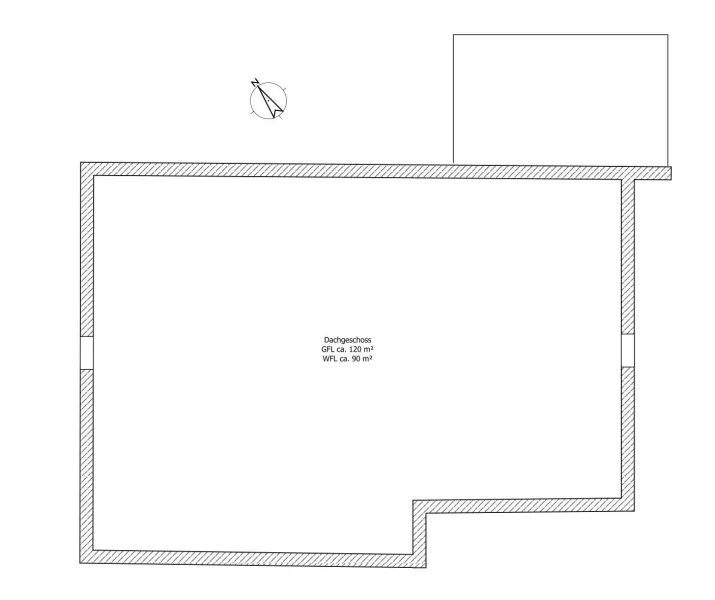 Grundriss des Dachgeschosses