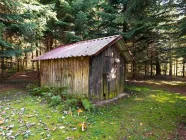 Die Hütte im Wald als weitere Lagermöglichkeit