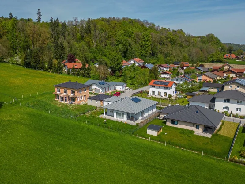 Blick  auf das Grundstück