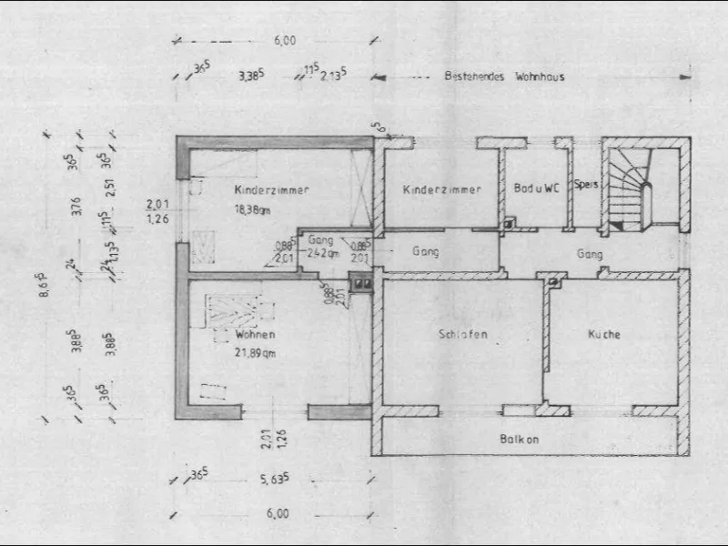 Grundriss Obergeschoss