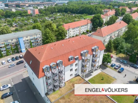 Außenansicht - Wohnung kaufen in Magdeburg - Ein-Zimmer-Apartment als Kapitalanlage  zu verkaufen