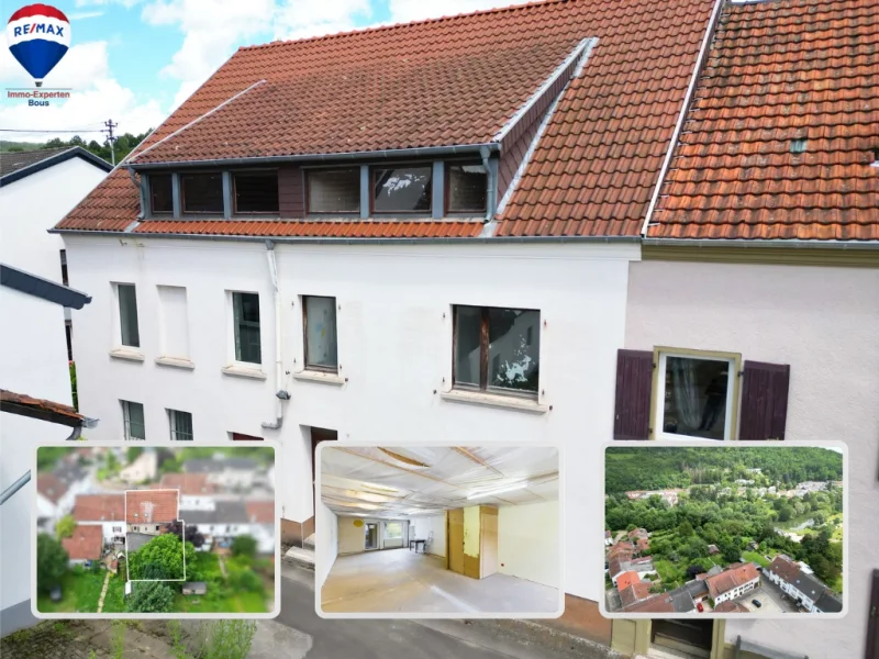  Vielseitiges Wohnhaus mit XXL Lagerfläche in Rehlingen - Haus kaufen in Rehlingen-Siersburg - Großzügige Immobilie in Rehlingen-Siersburg