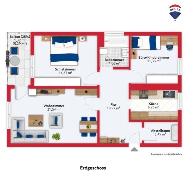 Zentrale Erdgeschosswohnung in Saarbrücken-Dudweiler