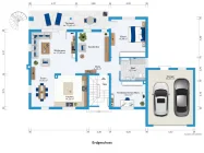 Einzugsbereites Ein-Zwei Familienhaus in Überherrn - Plan EG